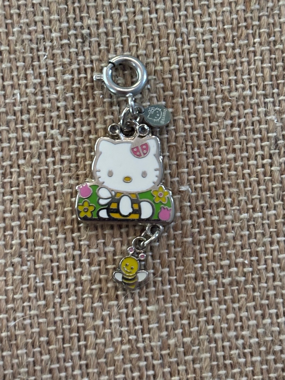 Sanrio Hello Kitty Enamel Dangle Bee Charm Hello Kitty In Bee Costume
